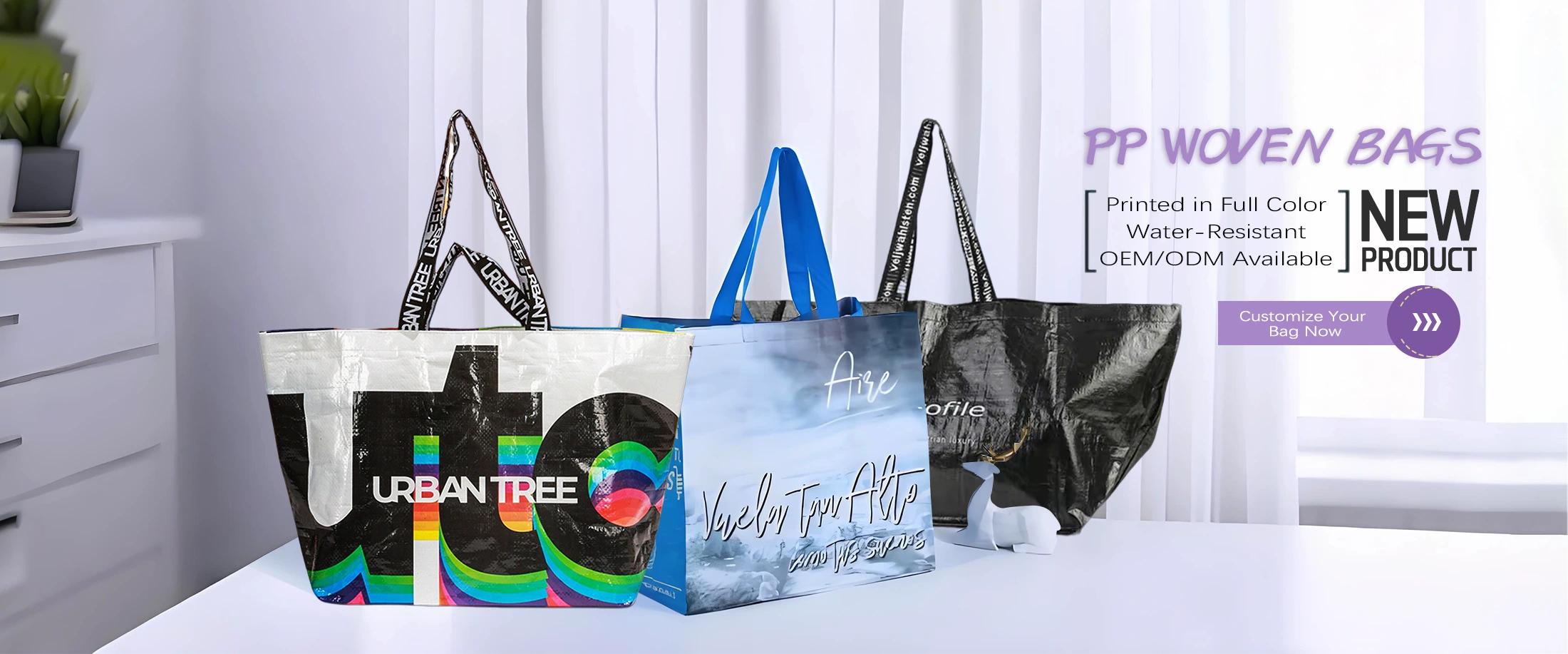 Fábrica de bolsas de tecido pp