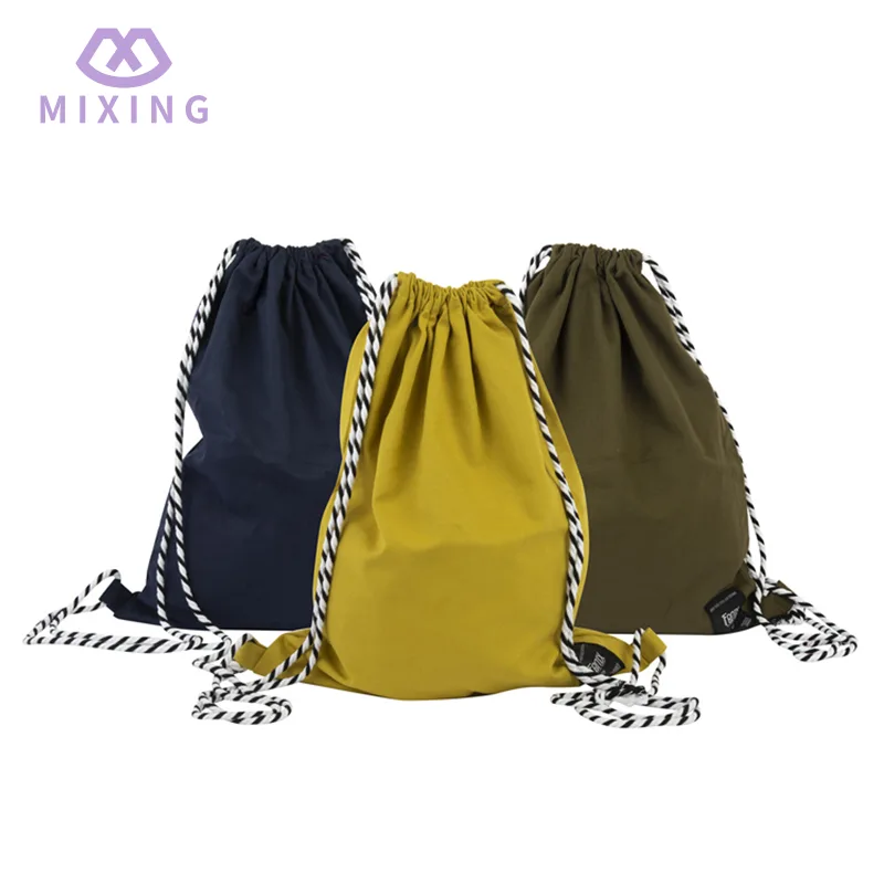Mochila de cordão de lona
