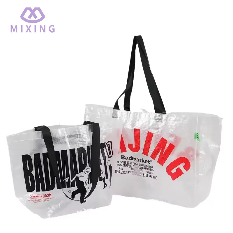 Sacola tecida PP transparente