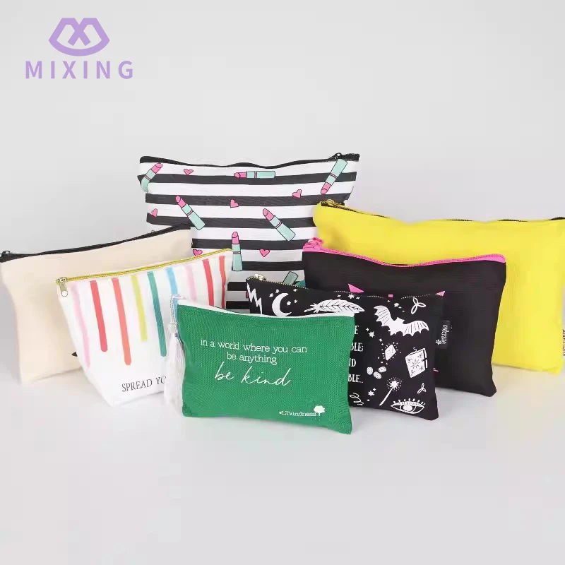 Bolsa de maquiagem de algodão